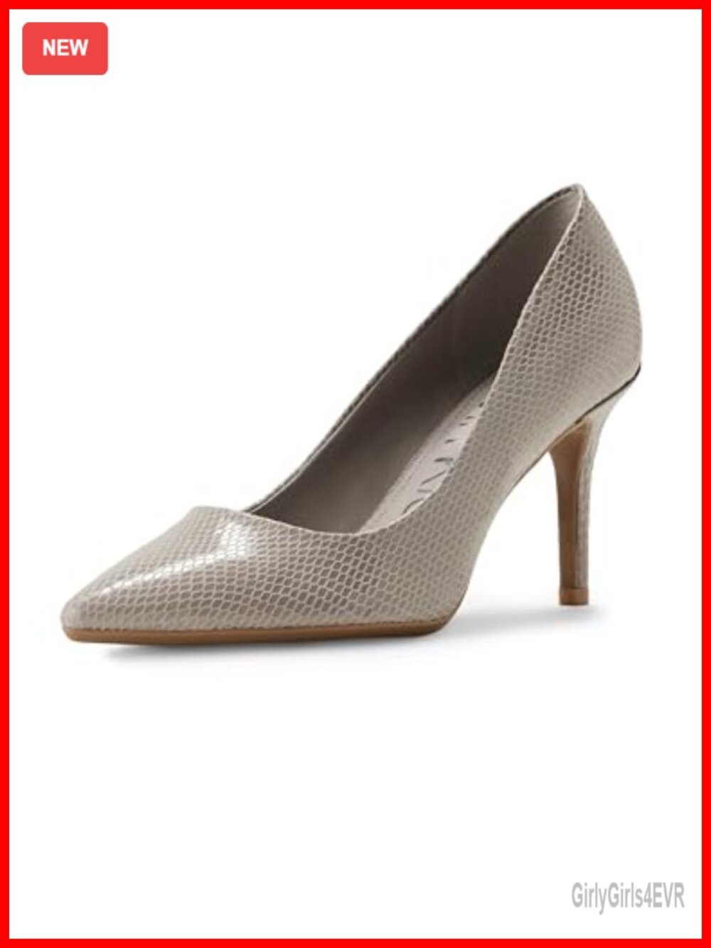 Pointy Toe Stiletto Pump Faux Leather Slip-On Heel